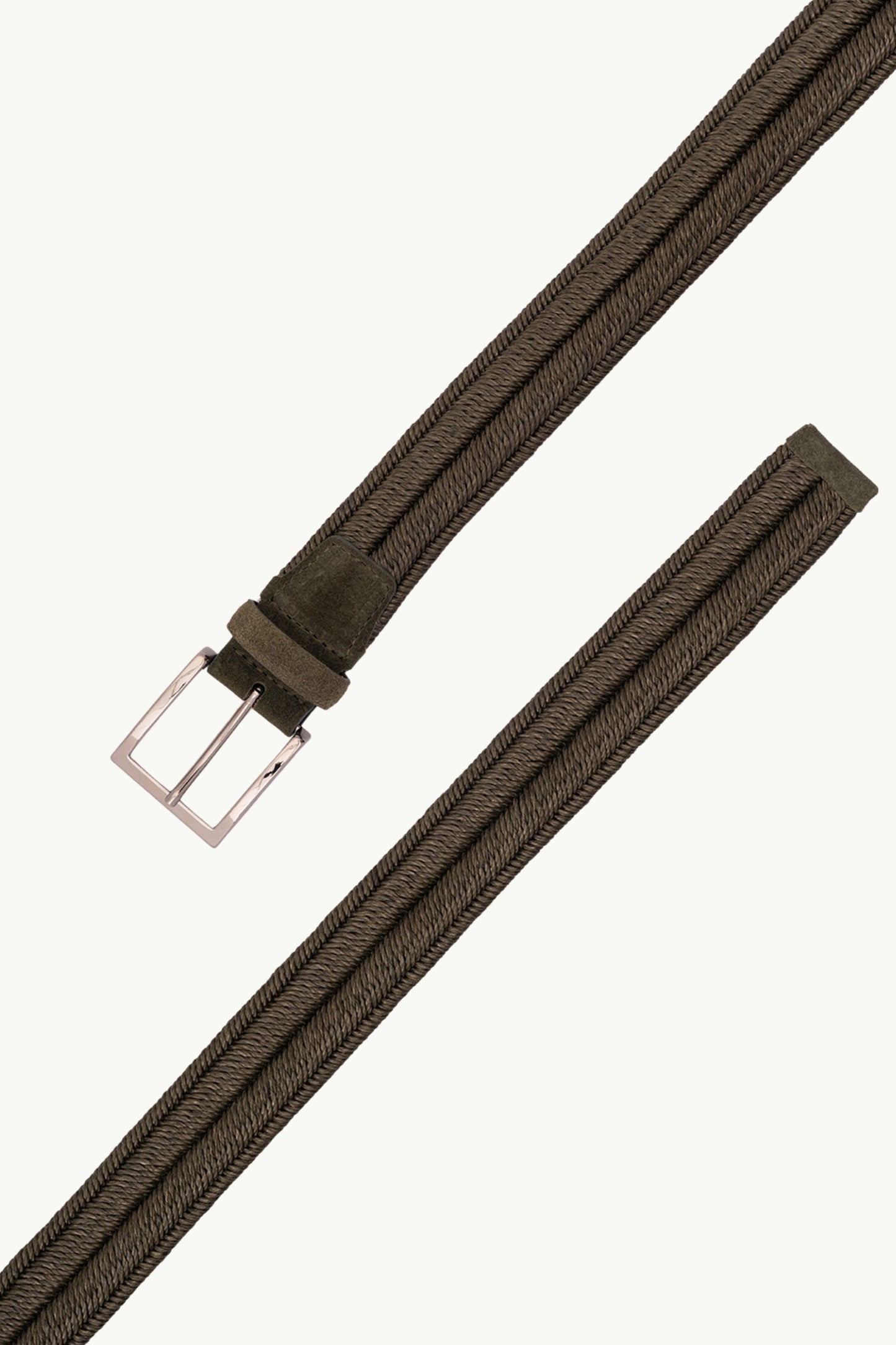  Orciani Cintura Sportiva Intrecciata Verde - 2