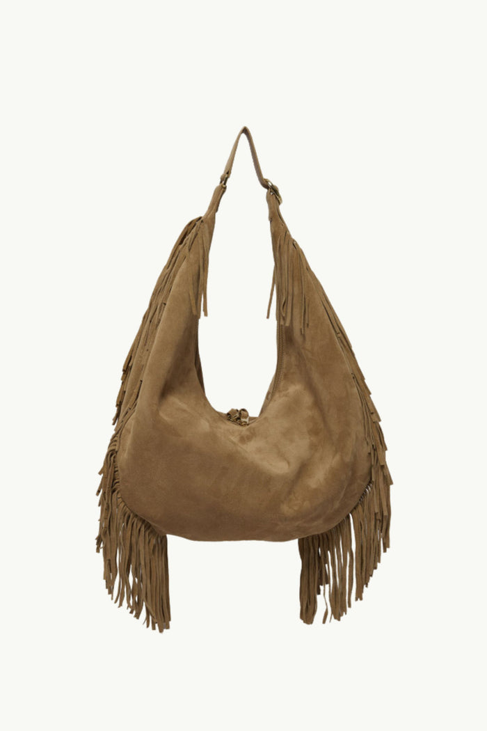 Borsa Hobo Peach Fringe Donna Orciani-2