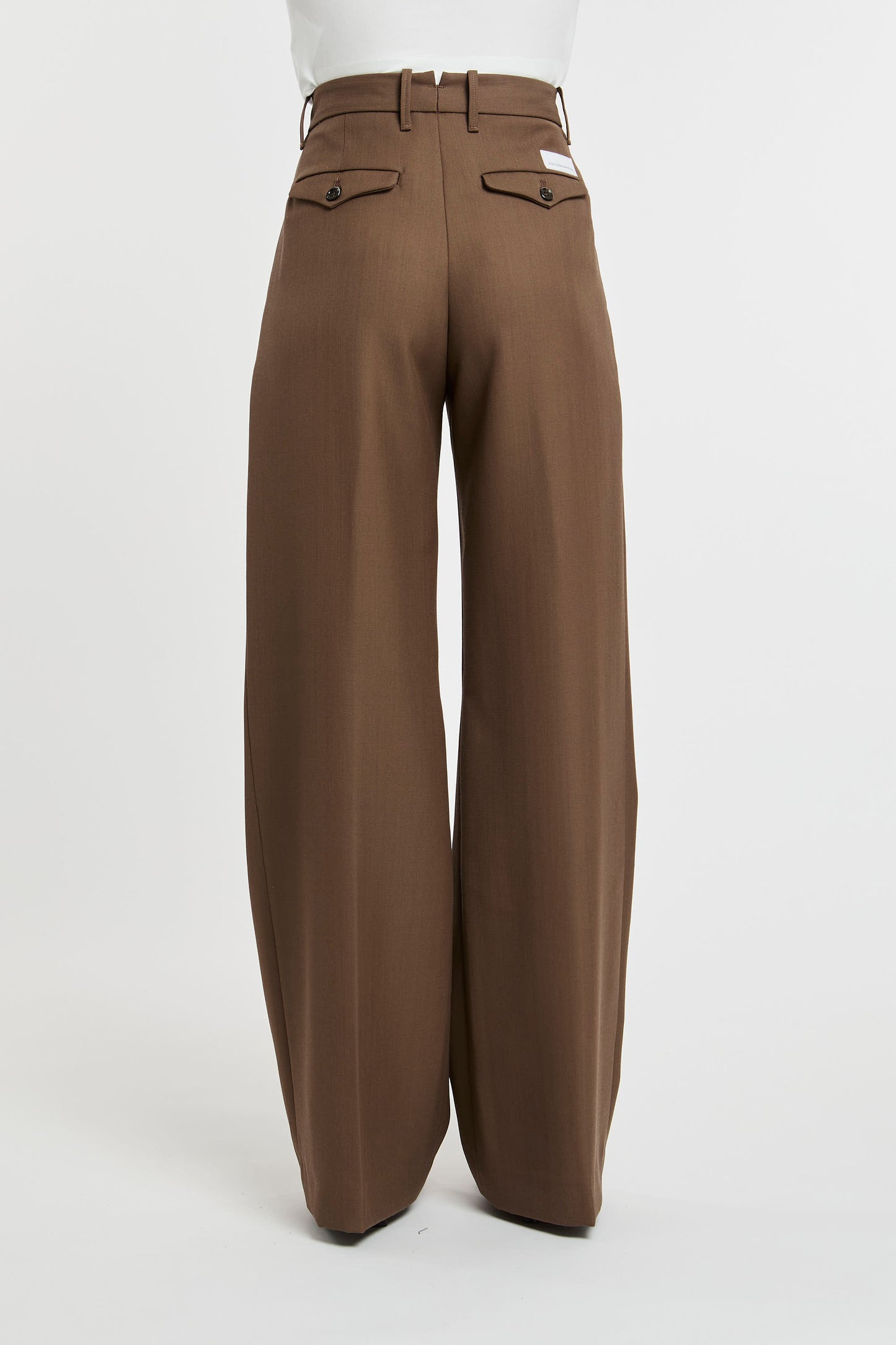  Nine In The Morning Trousers 100% Wo Brown Marrone Donna - 5