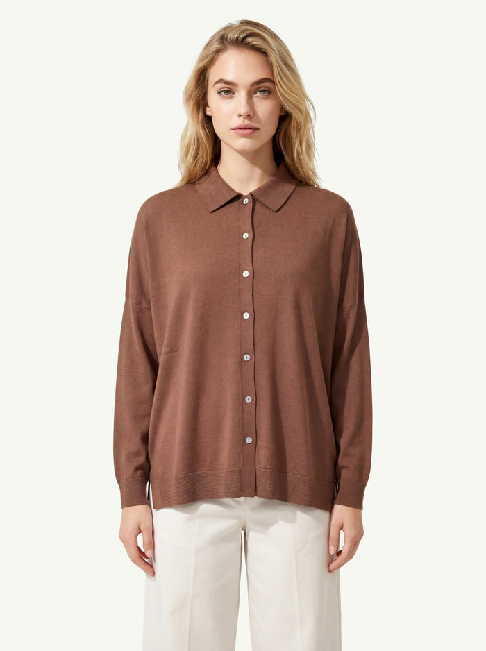  Be You Cardigan Marrone - 3