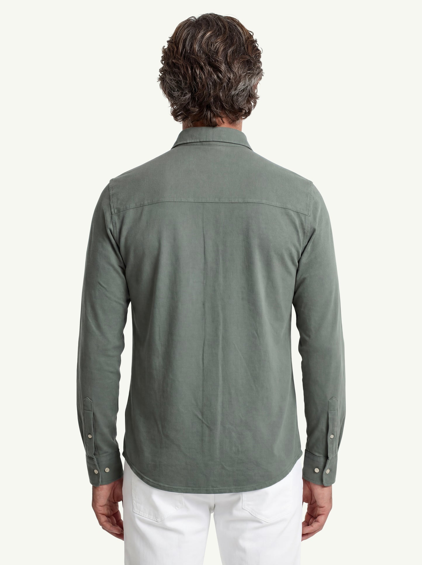  Fedeli Shirt Robert Ml Superlight Piquet Verde - 2