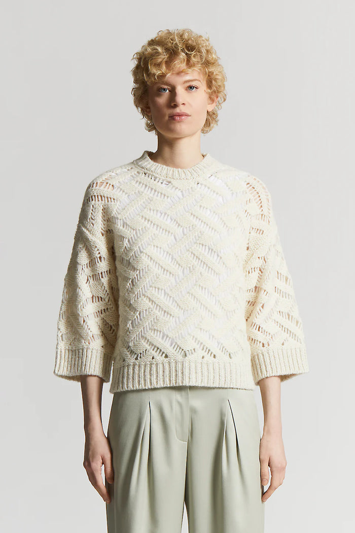 Peserico Maglia Soffilo D'alpaca E Lurex Donna