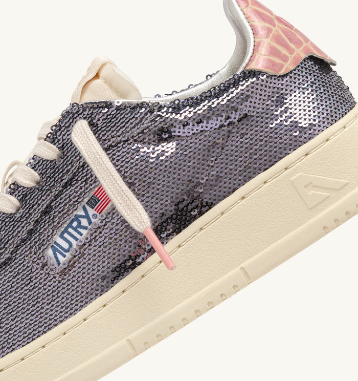 Autry Sneakers Dallas Low Wom Paillet Cro Donna-2