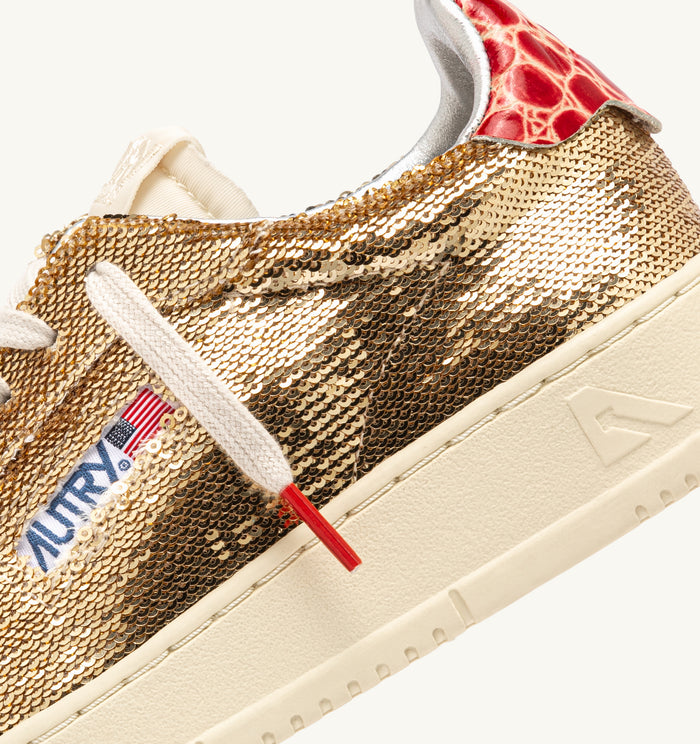 Autry Sneakers Dallas Low Wom Paillet Cro Donna-2