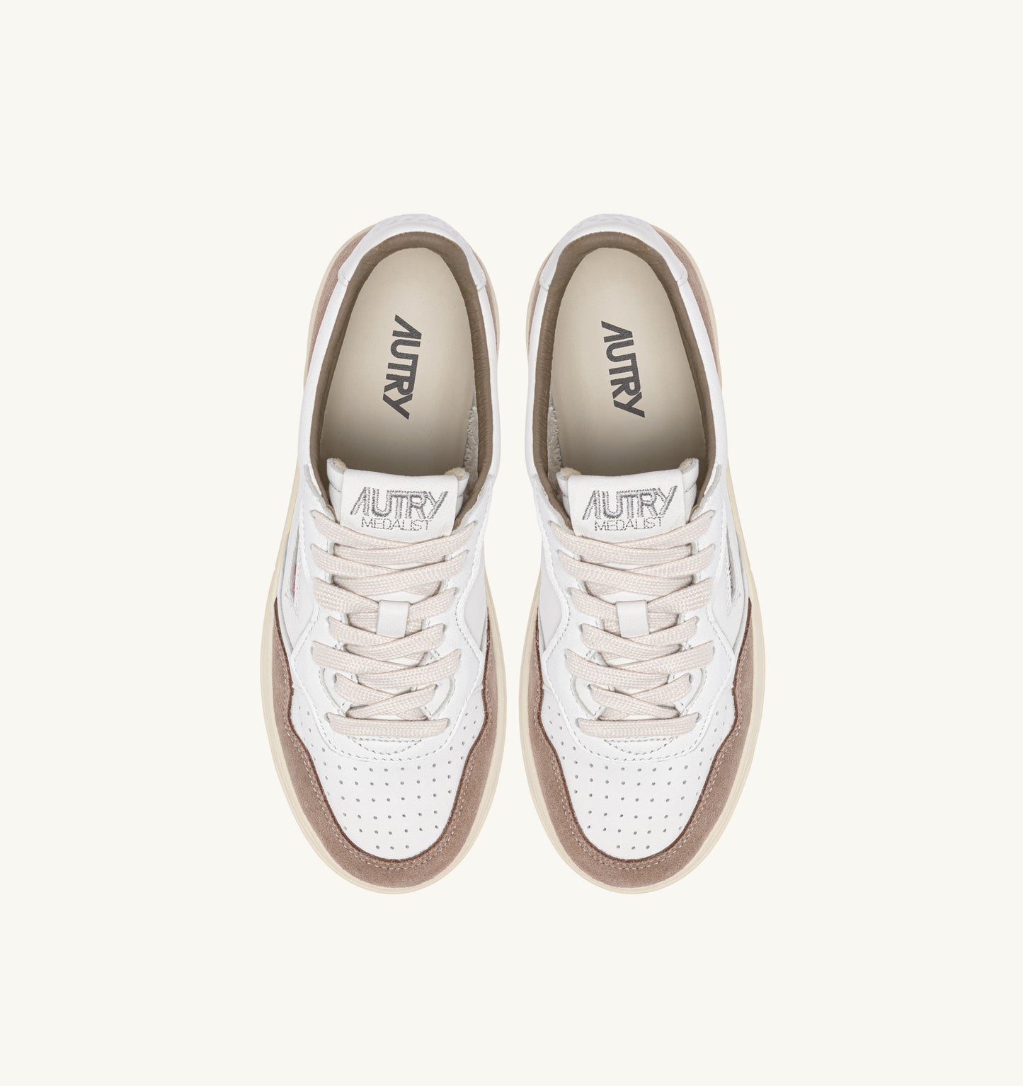  Autry Sneakers Medalist Low Man Goat Suede Uomo - 4