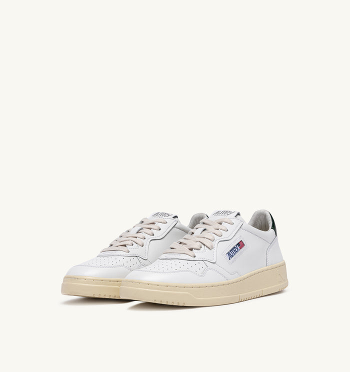 Autry Sneakers Medalist Low Man Leat Leat Bianco Uomo-2