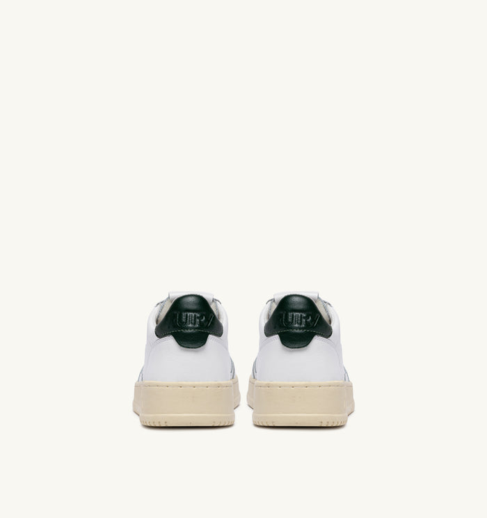  Autry Sneakers Medalist Low Man Leat Leat Bianco Bianco Uomo - 6