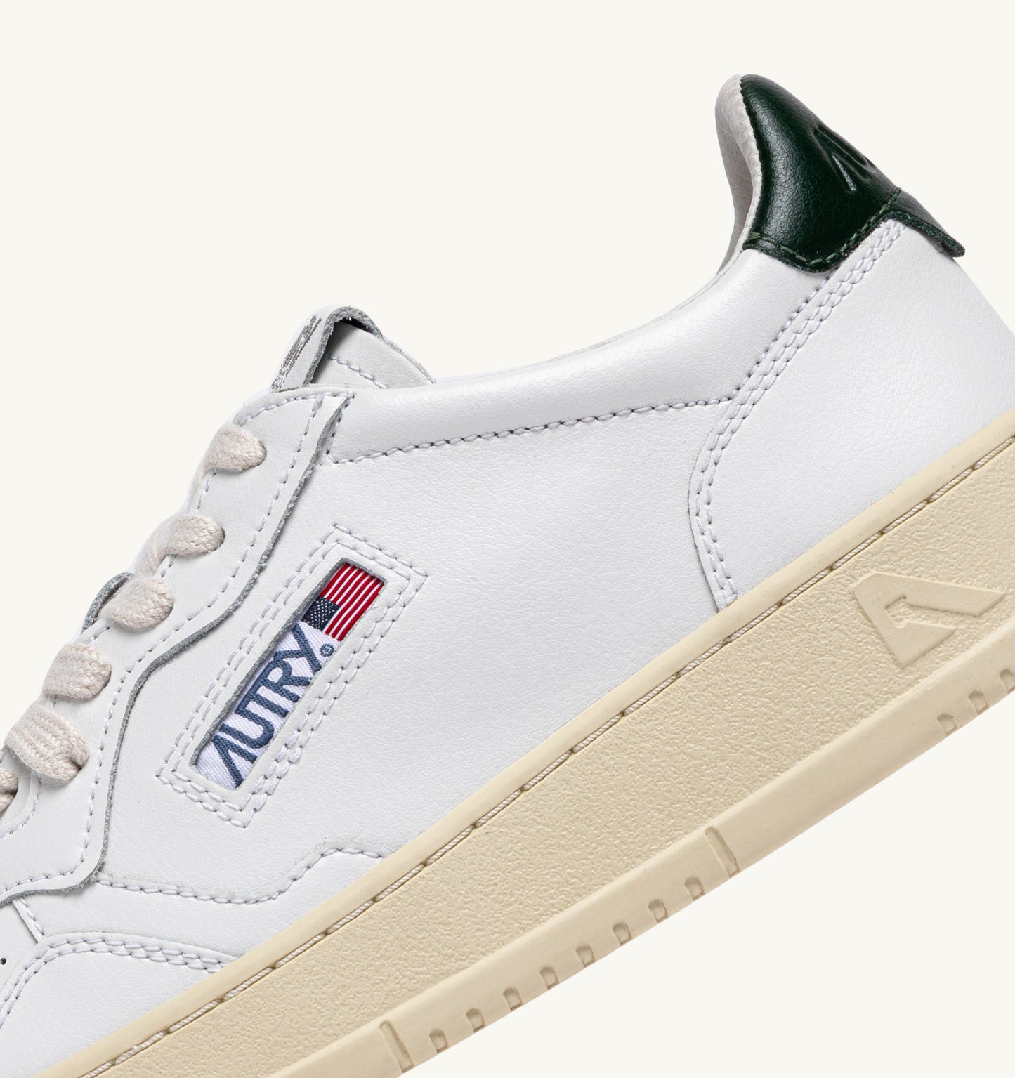  Autry Sneakers Medalist Low Man Leat Leat Bianco Bianco Uomo - 3