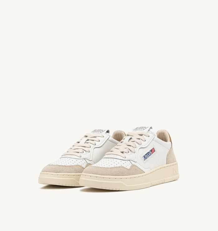 Autry Sneakers Medalist Low Man Leat Suede Bianco Uomo-2