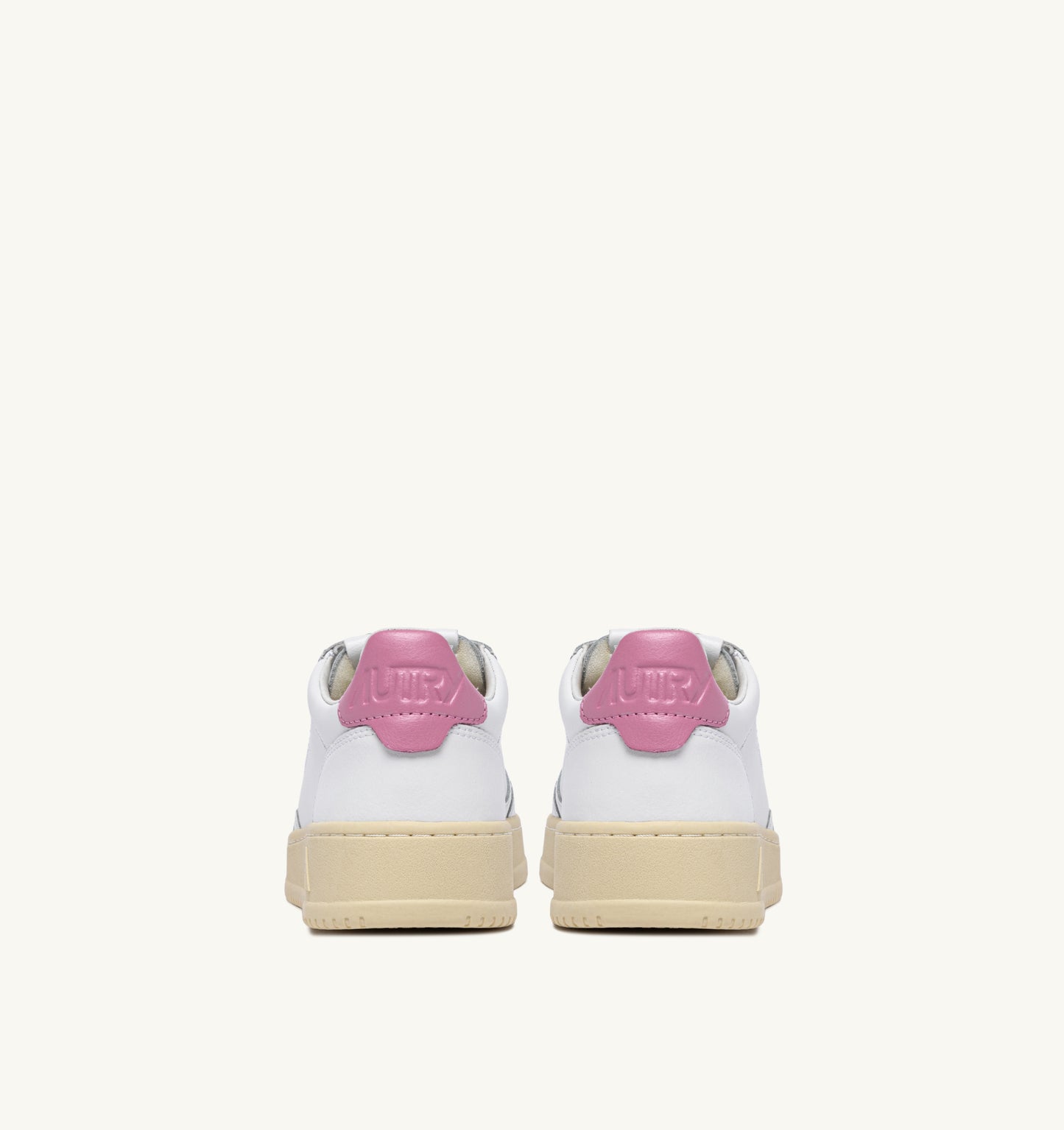  Autry Medalist Low Wom Leat Leat Bianco Bianco Donna - 6
