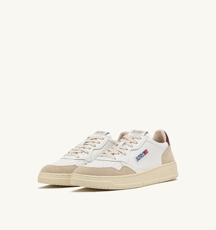 Autry Medalist Low Wom Leat Suede Bianco Donna-2