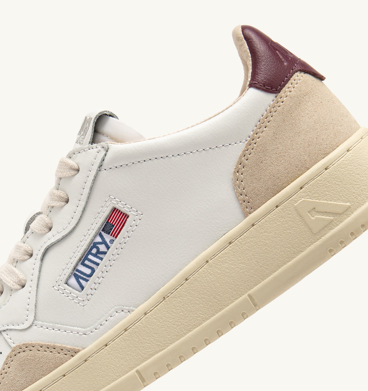  Autry Medalist Low Wom Leat Suede Bianco Bianco Donna - 3
