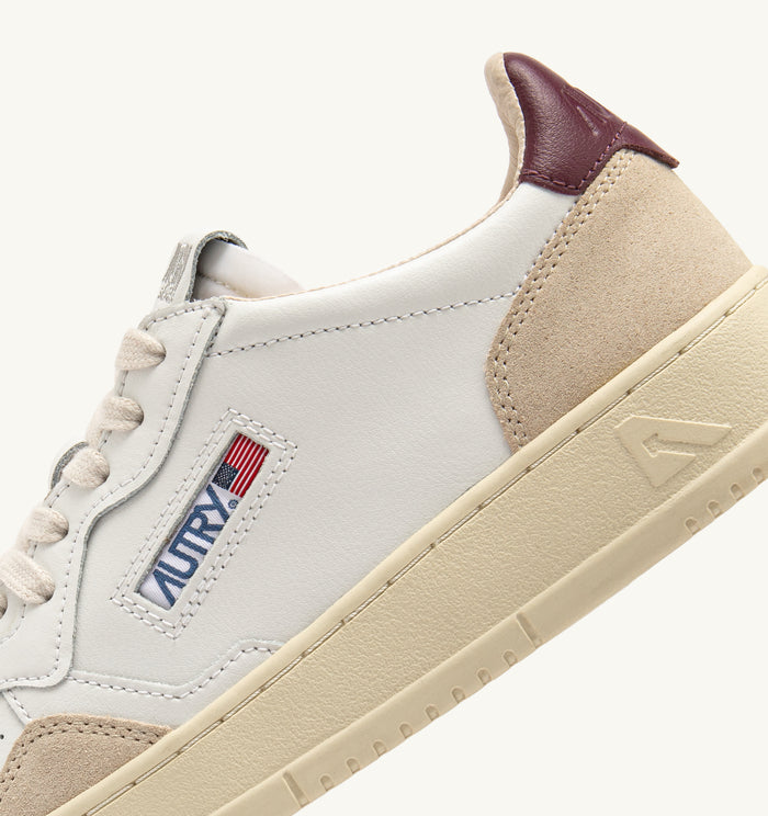  Autry Medalist Low Wom Leat Suede Bianco Bianco Donna - 3