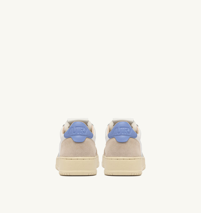  Autry Medalist Low Wom Leat Suede Bianco Bianco Donna - 6