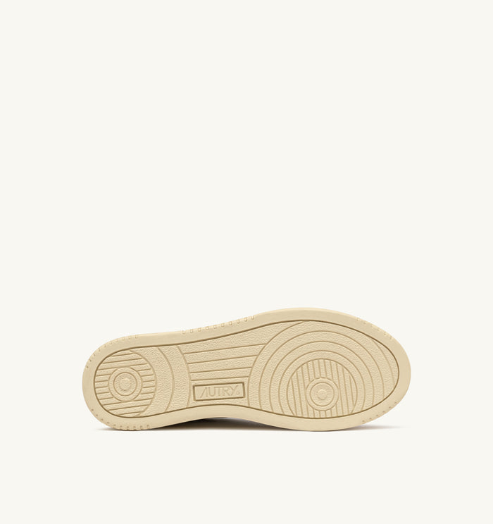  Autry Medalist Low Wom Leat Suede Bianco Bianco Donna - 5