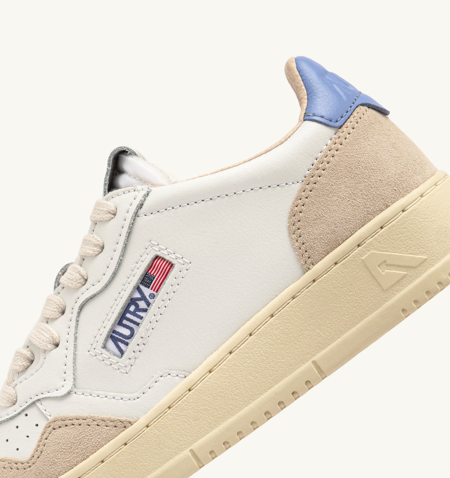  Autry Medalist Low Wom Leat Suede Bianco Bianco Donna - 3