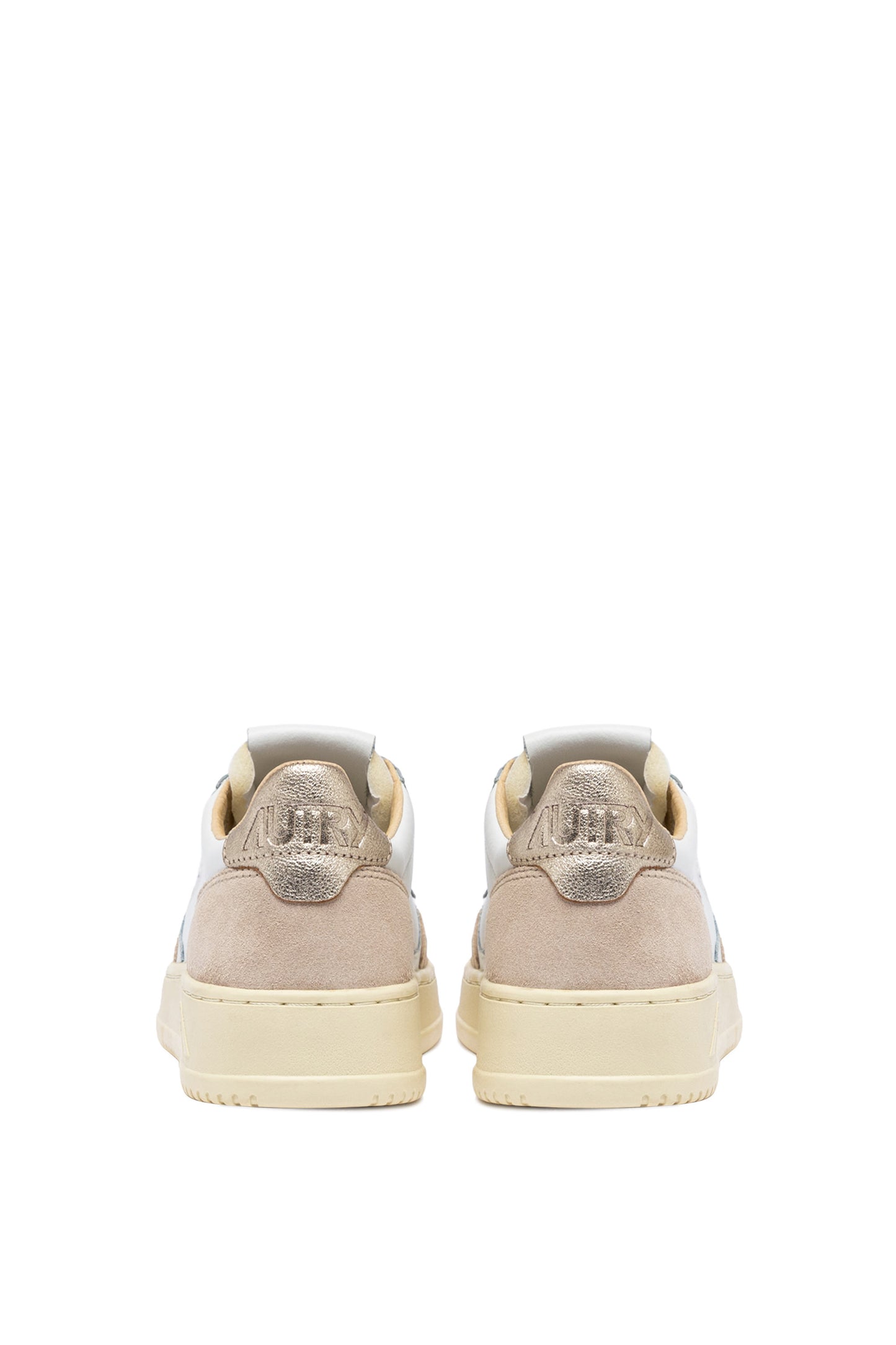  Autry Medalist Low Wom Leat Suede Bianco Bianco Donna - 6