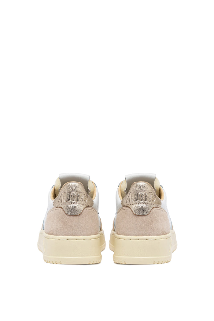  Autry Medalist Low Wom Leat Suede Bianco Bianco Donna - 6