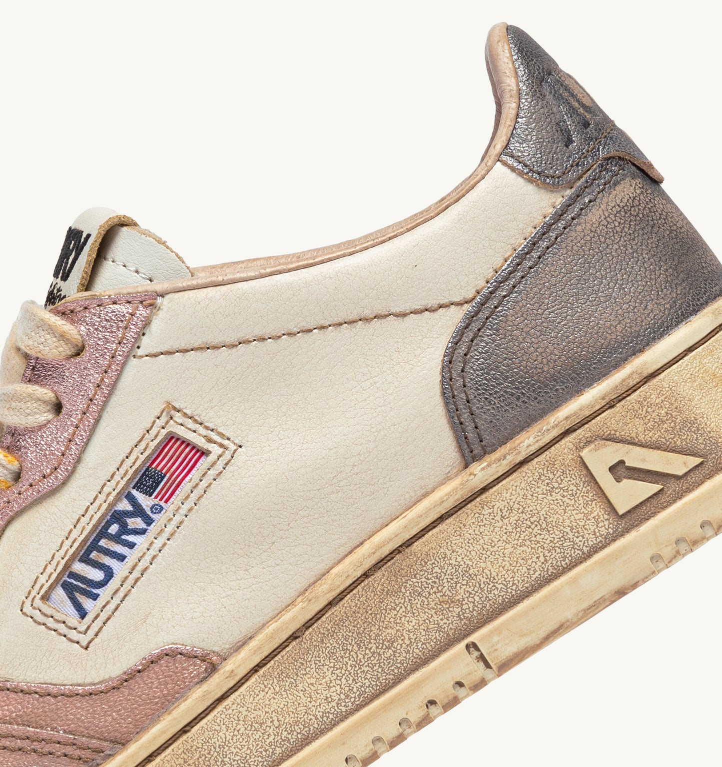  Autry Super Vintage Low Wom Metal Leat Donna - 3