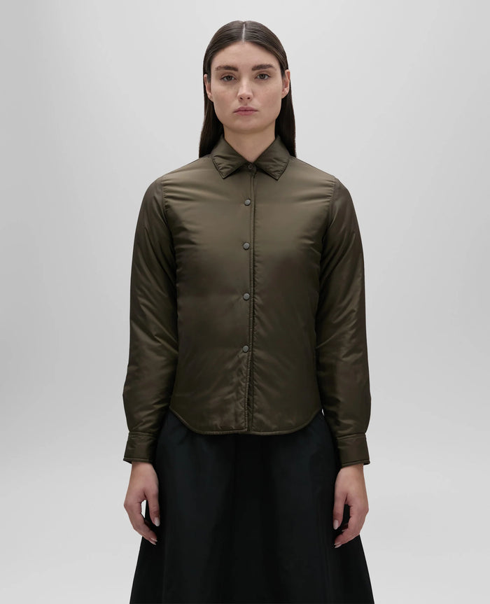 Aspesi Camicia Glue Verde Donna-2