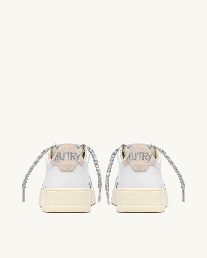  Autry Medalist Low Wom Leat Swoll Bianco Aulw Sw02 Bianco Donna - 3