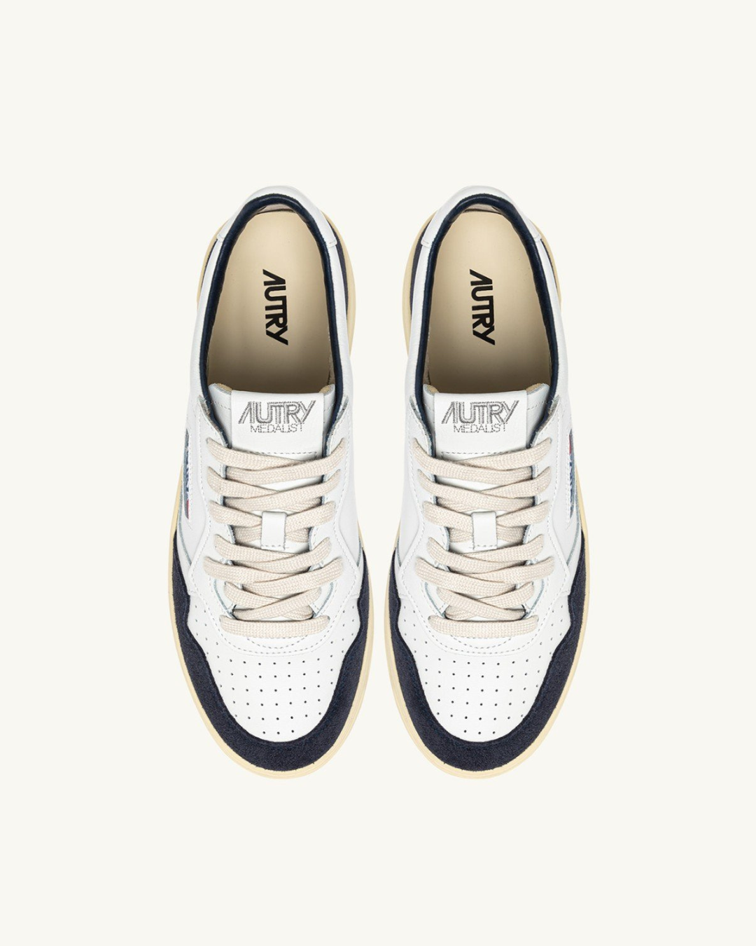  Autry Medalist Low Man Soft Leat Suede Aulm Ft07 Uomo - 4