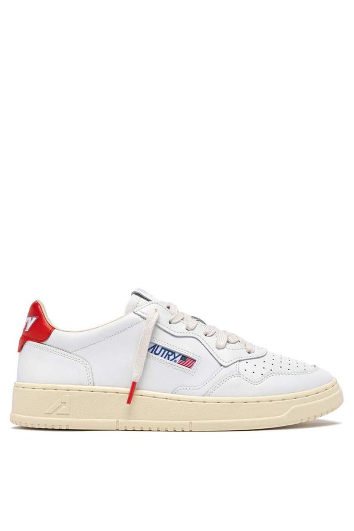 Autry Medalist Low Wom Leat Art Bianco Donna AULW TB03