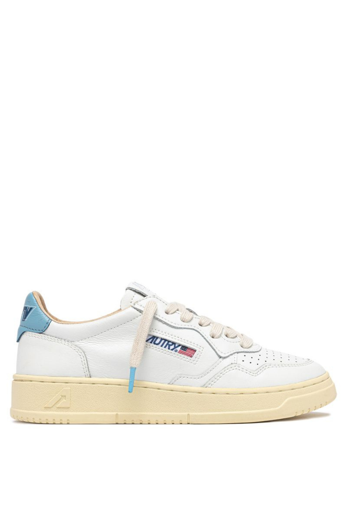 Autry Medalist Low Wom Leat Art Bianco Donna AULW TB01