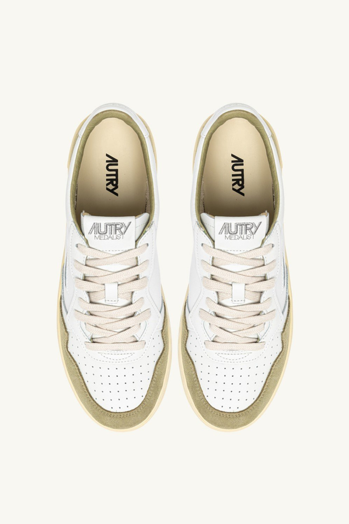  Autry Medalist Low Man Soft Leat Suede Aulm Ft06 Uomo - 4