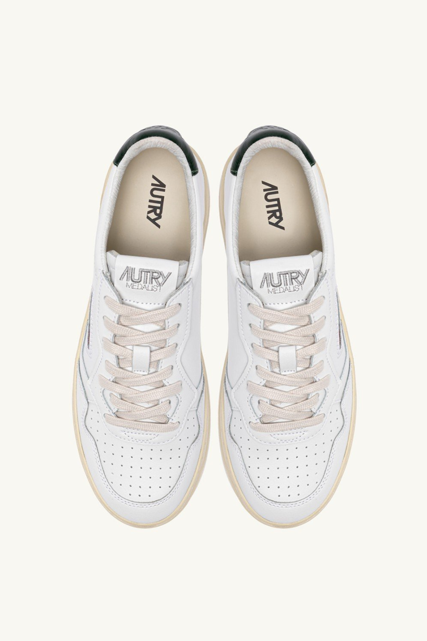  Autry Sneakers Medalist Low Man Leat Bianco Aulm Ll47 Bianco Uomo - 4