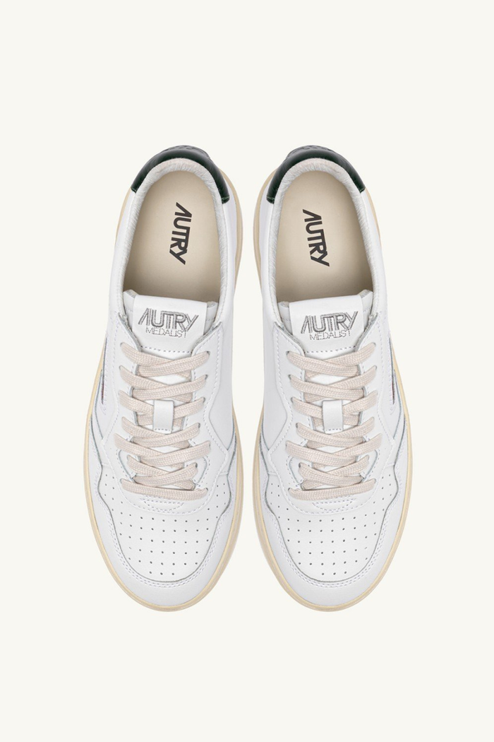  Autry Sneakers Medalist Low Man Leat Bianco Aulm Ll47 Bianco Uomo - 4