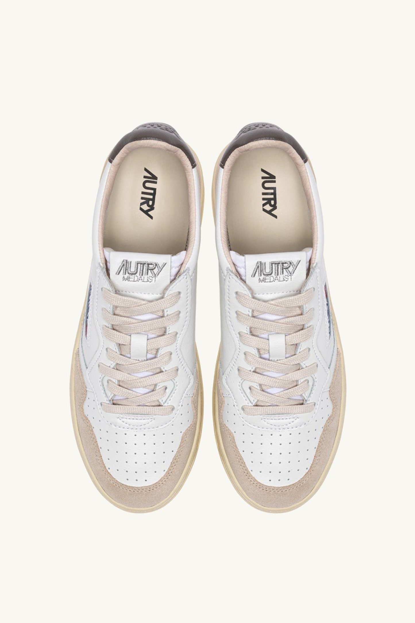  Autry Sneakers Medalist Low Man Leat Suede Bianco Aulm Ls01 Bianco Uomo - 4