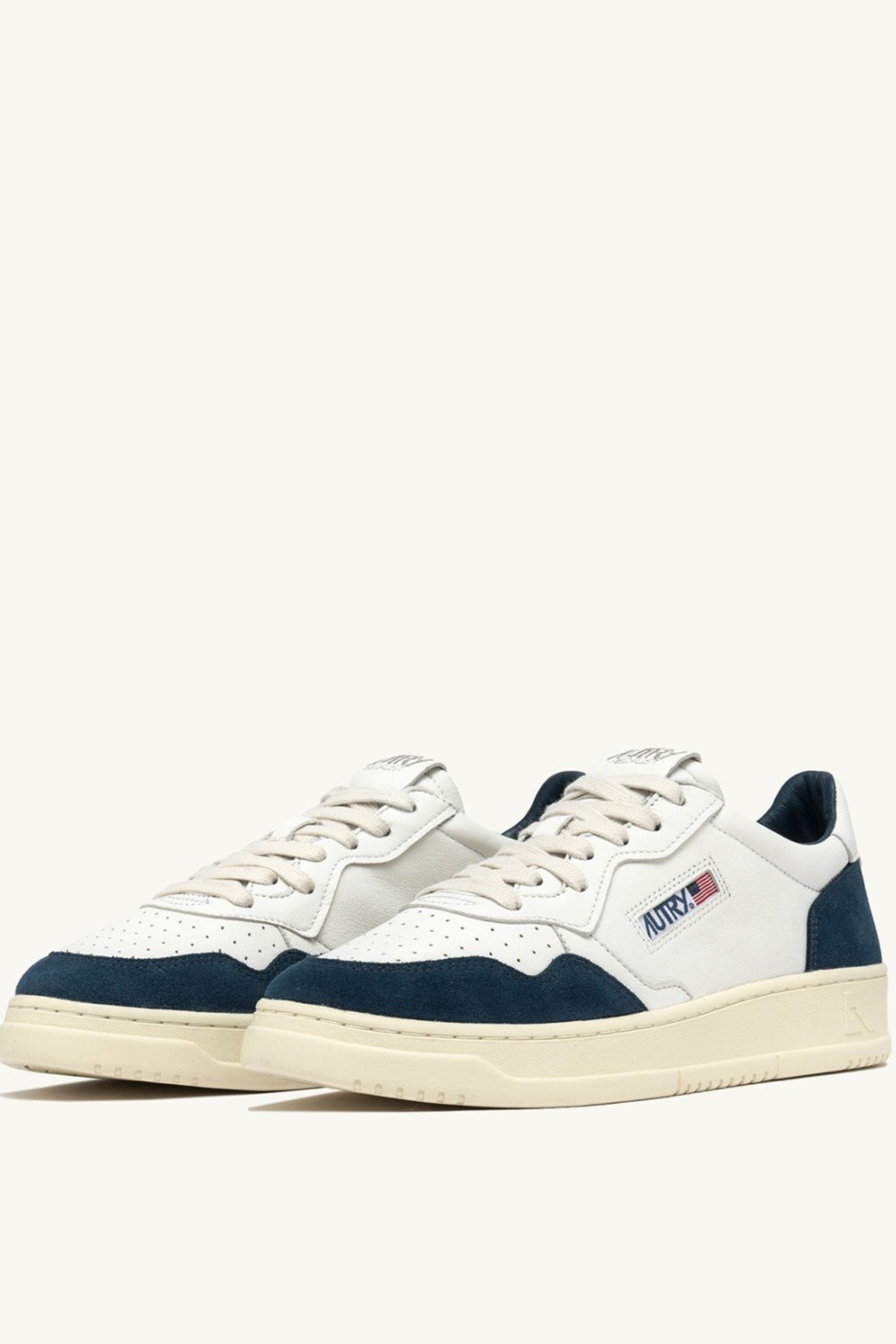  Autry Sneakers Medalist Low Man Goat Suede Blu Aulm Gs41 Blu Uomo - 2