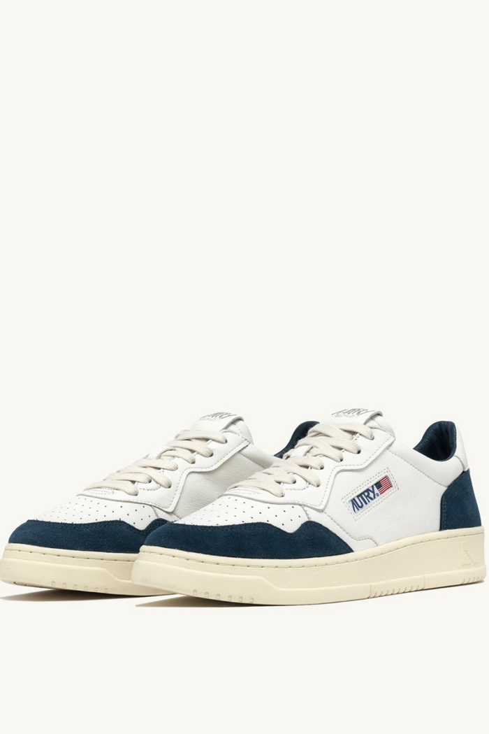 Autry Sneakers Medalist Low Man Goat Suede Blu Uomo AULM GS41-2