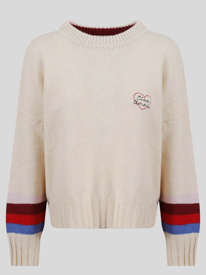 Giada Benincasa Manchette Crewneck Donna