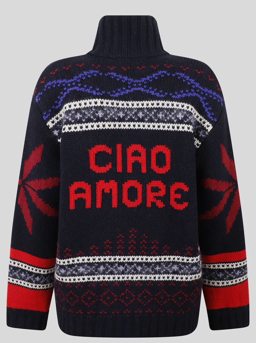  Giada Benincasa Turtleneck Jaquard Ciao Amore Donna - 4