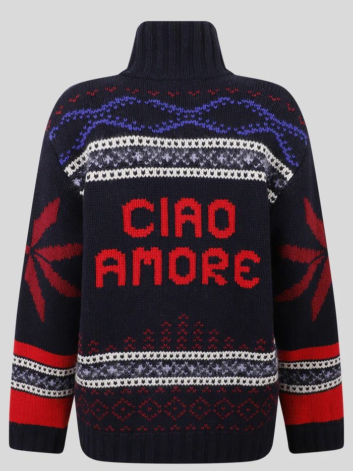  Giada Benincasa Turtleneck Jaquard Ciao Amore Donna - 4