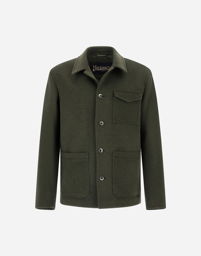 Herno Field Jacket Con Colletto A Camicia Uomo-2