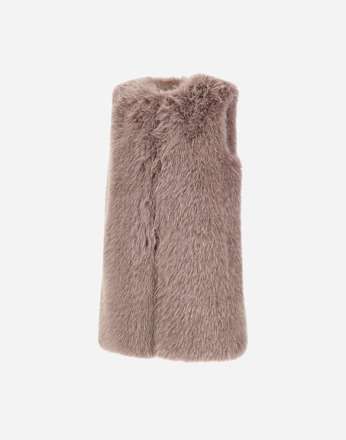 Herno Gilet In Faux Fur Donna - 5