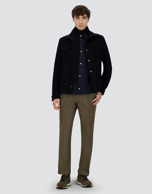 Herno Giacca Camicia In Lana Uomo