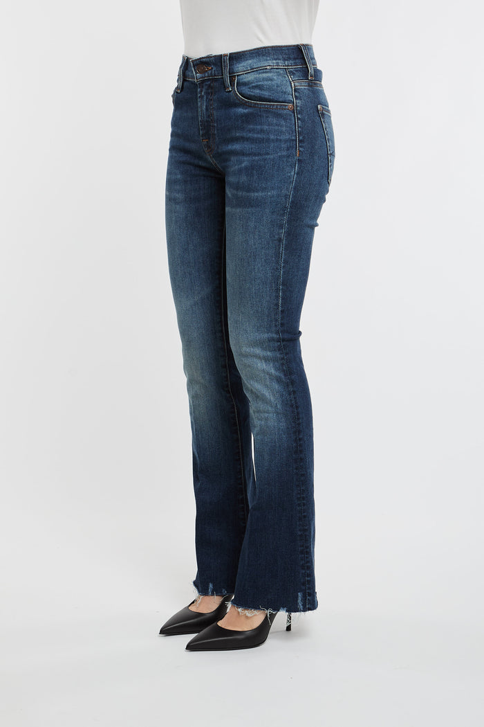  7 For All Mankind Bootcut Tailorless Retro Multicolor Jeans In Cotton/elastane Blu Donna - 6