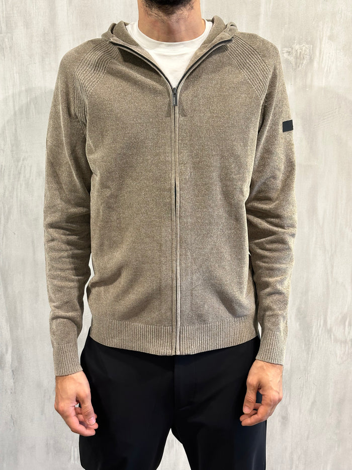 Rrd Velvet Hood Zip Knit Uomo