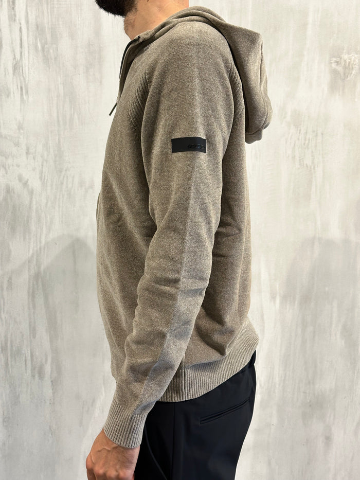 Rrd Velvet Hood Zip Knit Uomo-2