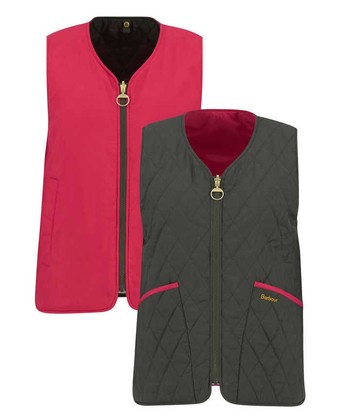  Barbour Gilet My Reversible Liner Verde Donna - 3