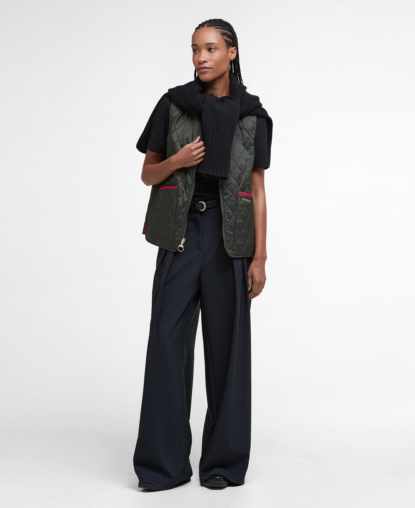  Barbour Gilet My Reversible Liner Verde Donna - 4