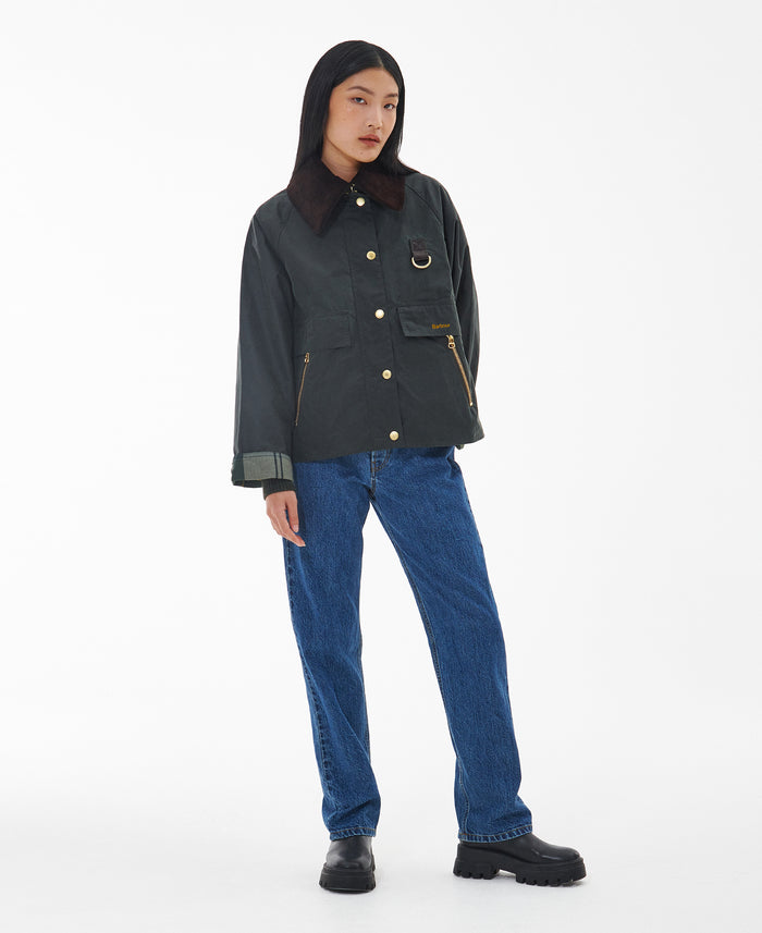 Barbour Giubbino Catton Wax Donna-2
