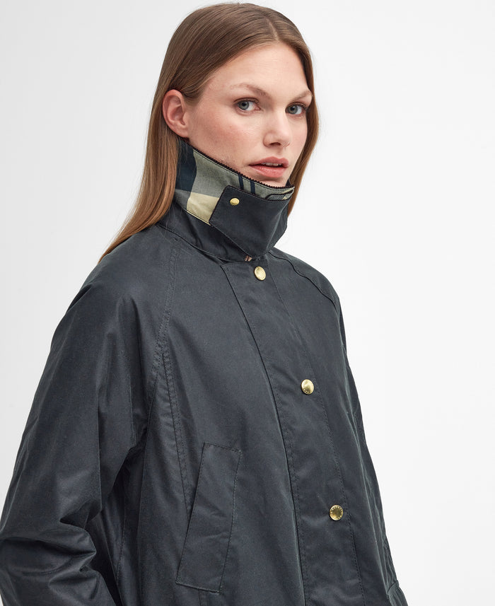 Barbour Giubbino Long Beadnell Wax Donna-2