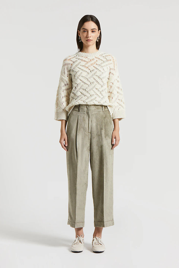  Peserico Maglia Soffilo D'alpaca E Lurex Donna - 3
