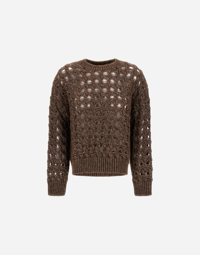 Herno Maglia Girocollo A Rete Donna-2