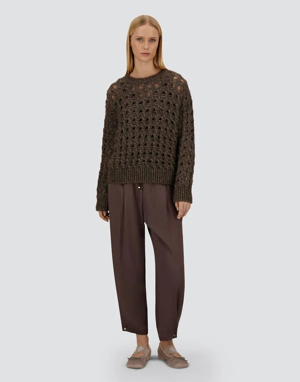 Herno Maglia Girocollo A Rete Donna